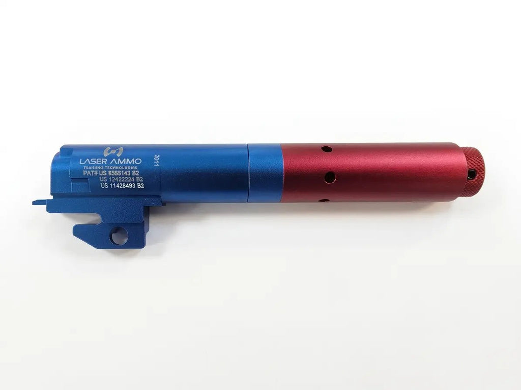 LASER AMMO AirSoft Laser (R.E.A.L) | Umbausatz für AW 2011 (Lauf UND Laserpatrone) | roter Laser